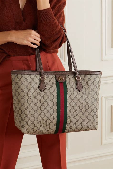 gucci print toaster|Gucci canvas tote.